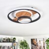 Hadel pendant light Ecru, black, 1-light source