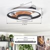 Hadel pendant light Ecru, black, 1-light source