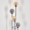 Gastor floor lamp 30 cm Light wood, black, 4-light sources