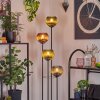 Koyoto ceiling light, floor lamp 30 cm black, 3-light sources