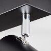 Gesteira ceiling light, ceiling spotlight chrome, black, 4-light sources