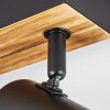 Gesteira ceiling light, ceiling spotlight Dark wood, black, 4-light sources