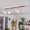 Gesteira ceiling light, hanging light, floor lamp Light wood, black, 4-light sources