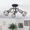 Baripada Ceiling Light brass, black, 3-light sources