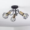 Baripada Ceiling Light brass, black, 3-light sources