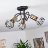 Baripada Ceiling Light brass, black, 3-light sources