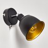 Pistrino Wall Light chrome, black, 1-light source