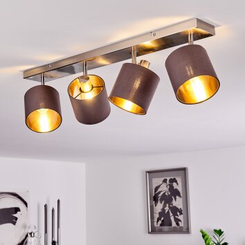 ALSEN Ceiling Light matt nickel, 4-light sources