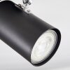 Gesteira ceiling light, ceiling spotlight chrome, black, 8-light sources