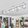 Gesteira ceiling light, ceiling spotlight chrome, black, 8-light sources