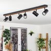 Gesteira ceiling light, ceiling spotlight Ecru, black, 6-light sources