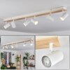 Gesteira ceiling light, ceiling spotlight Ecru, 6-light sources