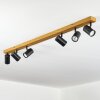 Gesteira ceiling light, ceiling spotlight Wood like finish, 6-light sources