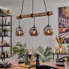 Ripoll hanging light, globe light, pendant light Ecru, black, 3-light sources