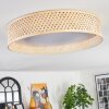 Barroco ceiling light LED Ecru, white, 1-light source, Remote control