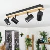 Gesteira ceiling light, ceiling spotlight Ecru, black, 4-light sources