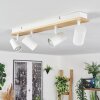 Gesteira ceiling light, ceiling spotlight Ecru, white, 4-light sources