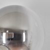 Chehalis globe light, wall light 33 cm chrome, clear, Smoke-coloured, 3-light sources