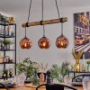 Ripoll hanging light, globe light, pendant light Ecru, black, 3-light sources