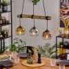 Koyoto hanging light, globe light, pendant light Ecru, black, 3-light sources