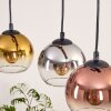 Koyoto hanging light, globe light, pendant light Ecru, black, 3-light sources