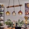 Koyoto hanging light, globe light, pendant light Ecru, black, 3-light sources