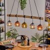 Ripoll hanging light, globe light, pendant light Ecru, black, 5-light sources