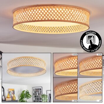 Barroco ceiling light LED Ecru, white, 1-light source