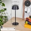 Romdrup Outdoor table lamp LED black, 1-light source