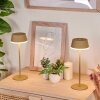 Romdrup Outdoor table lamp LED sand-coloured, 1-light source