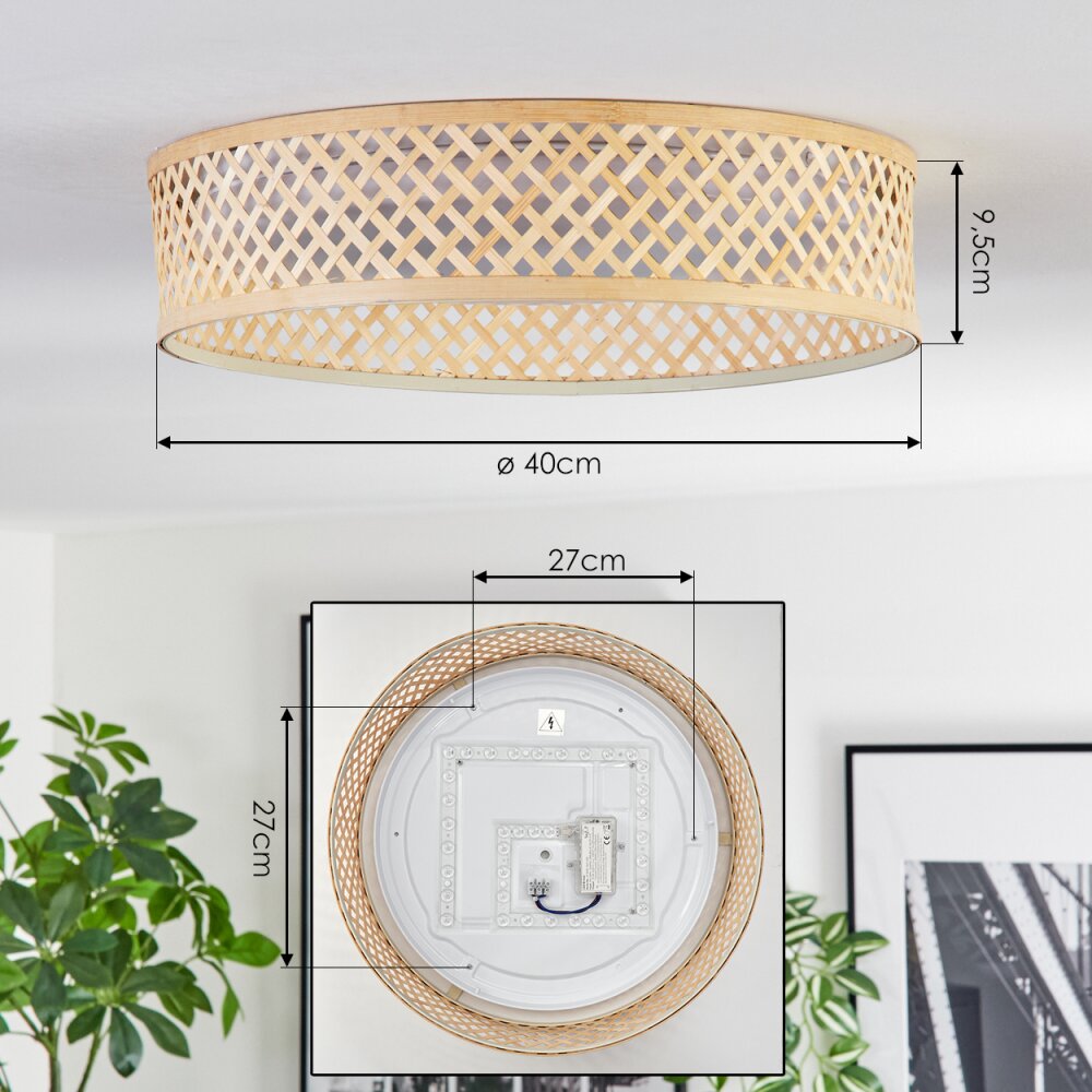 Barroco ceiling light LED Ecru, white, 1-light source