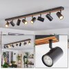 Gesteira ceiling light, ceiling spotlight Ecru, black, 8-light sources