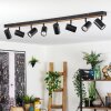 Gesteira ceiling light, ceiling spotlight Ecru, black, 8-light sources