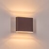 Paranhas outdoor wall light, bathroom light, Up & Down Light, wall light rust-coloured, 1-light source