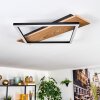 Cabanas ceiling light LED Wood like finish, black, 1-light source