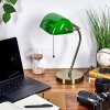 Tremoceira Banker lamp, desk lamp, table lamp antique brass, 1-light source
