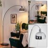Baloca floor lamp chrome, black, 1-light source