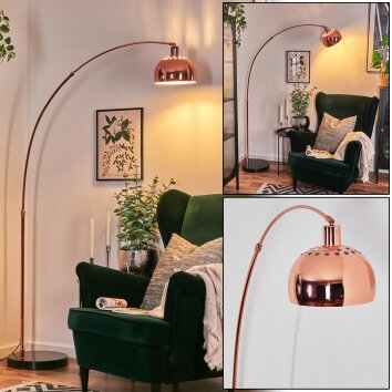 Baloca floor lamp copper, black, 1-light source