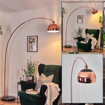 Baloca floor lamp copper, black, 1-light source