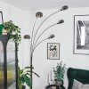 Nikkala floor lamp chrome, white, 5-light sources
