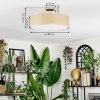 Foggia ceiling light matt nickel, 3-light sources