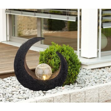 Globo MOND outdoor light LED brown, 1-light source