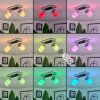 Cerejeiras Ceiling Light LED chrome, 2-light sources, Remote control, Colour changer