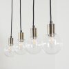 Quento Pendant Light black-gold, 4-light sources