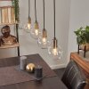 Quento Pendant Light black-gold, 4-light sources