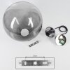 Pendant Light Degevos chrome, 1-light source