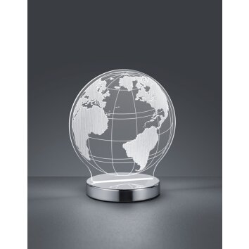 Reality Globe Table Lamp LED chrome, 1-light source