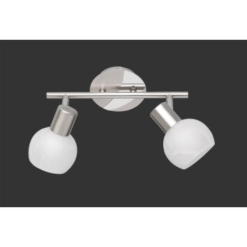 Reality Antibes Ceiling Light matt nickel, 2-light sources