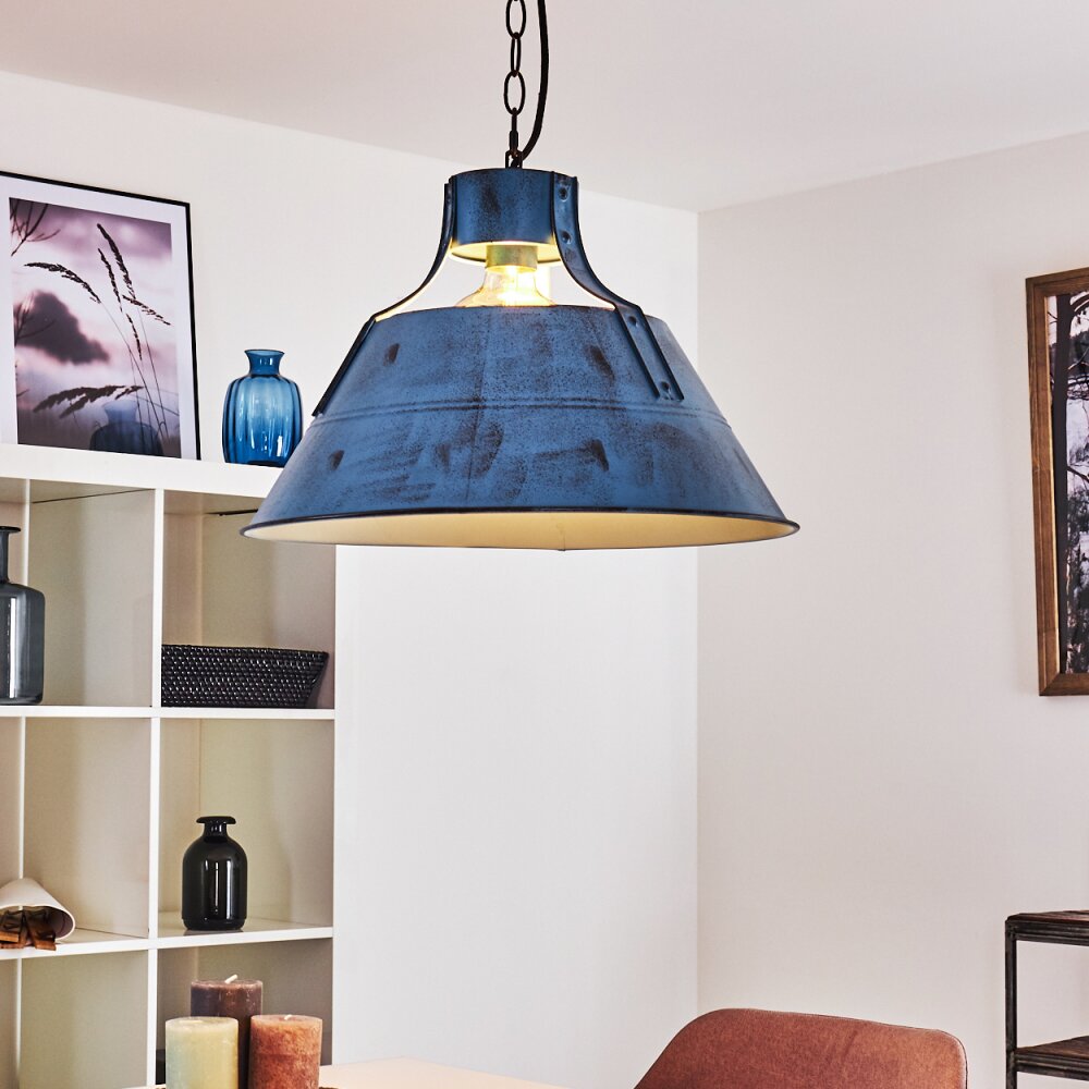 BERKELEY Pendant Light blue, black, 1-light source
