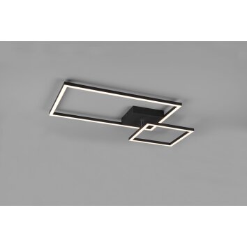 Reality Padella Ceiling Light LED black, 1-light source